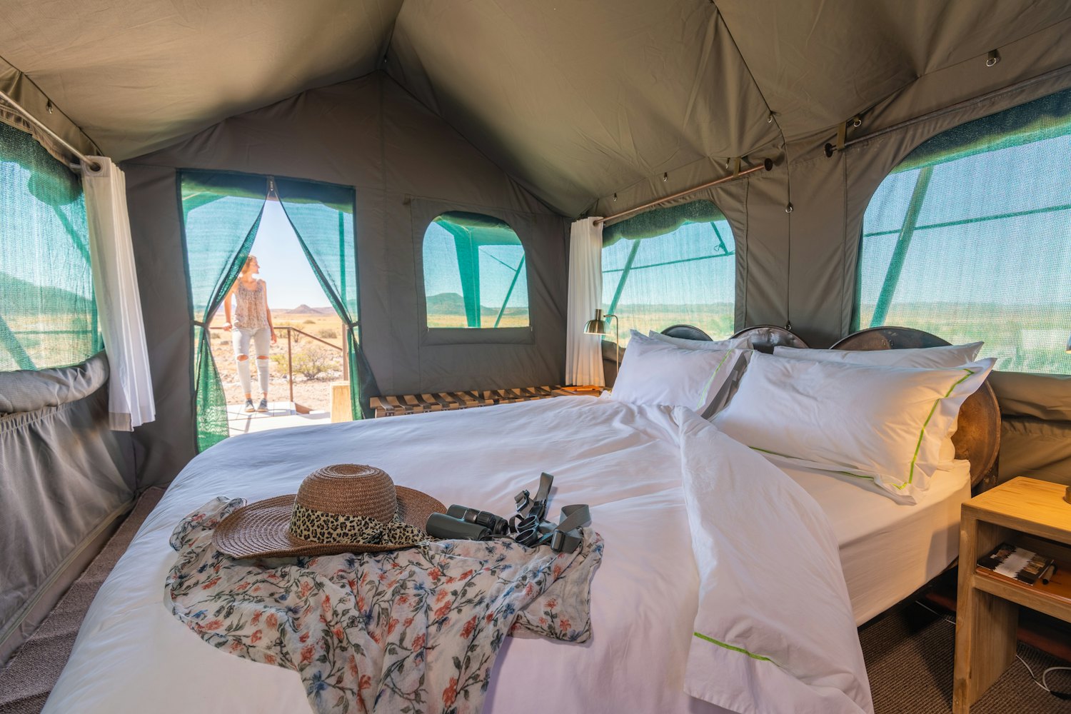The Meadow Tent interior